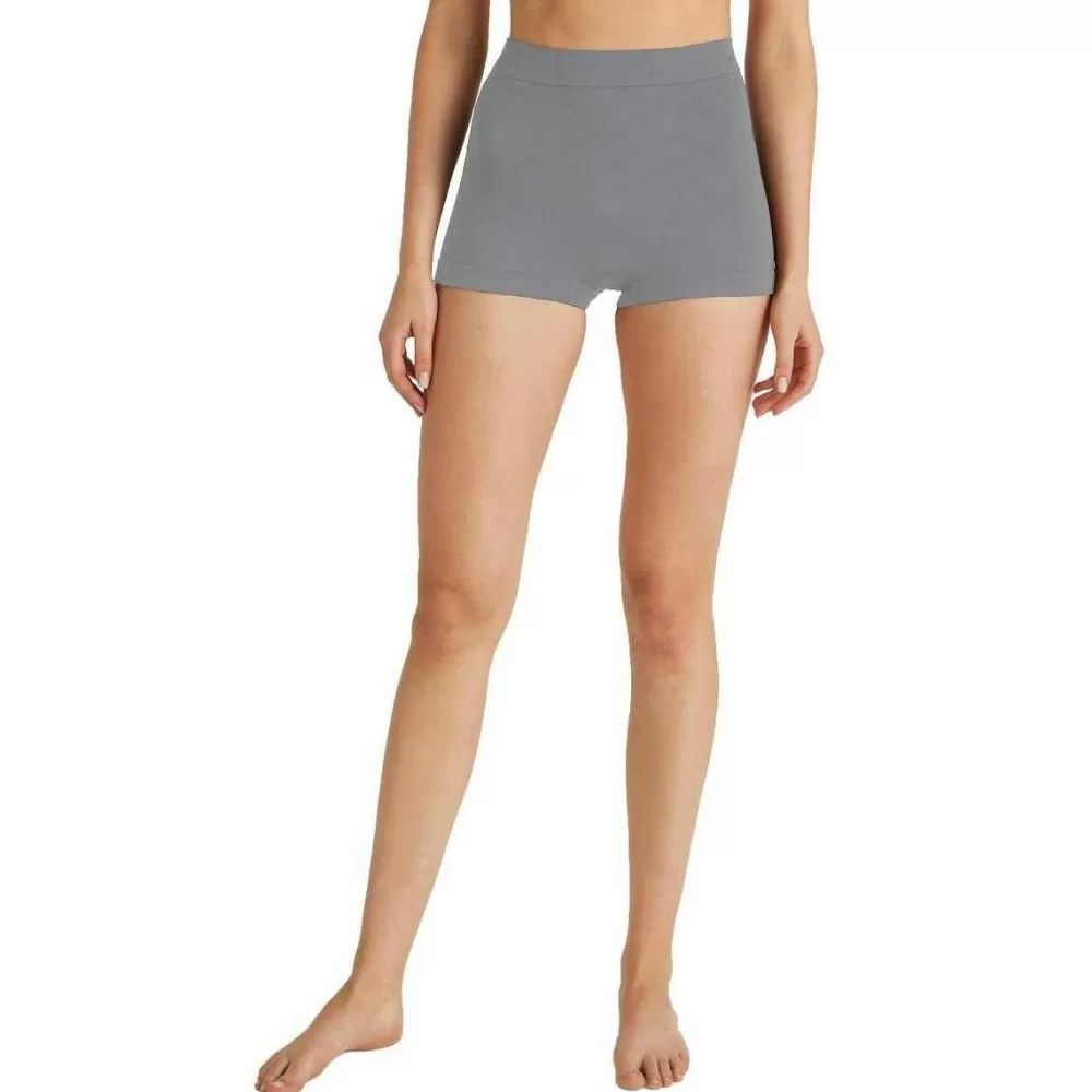 Falke Women's Underwear^Grey Wool Tech Light Boxer