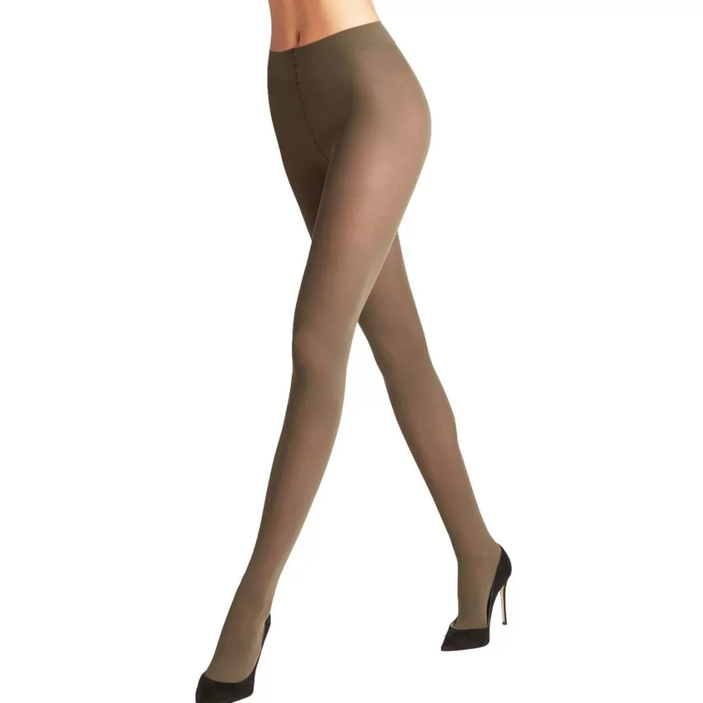 Falke Tights^Khaki Pure Matt 50 Deiner Tights