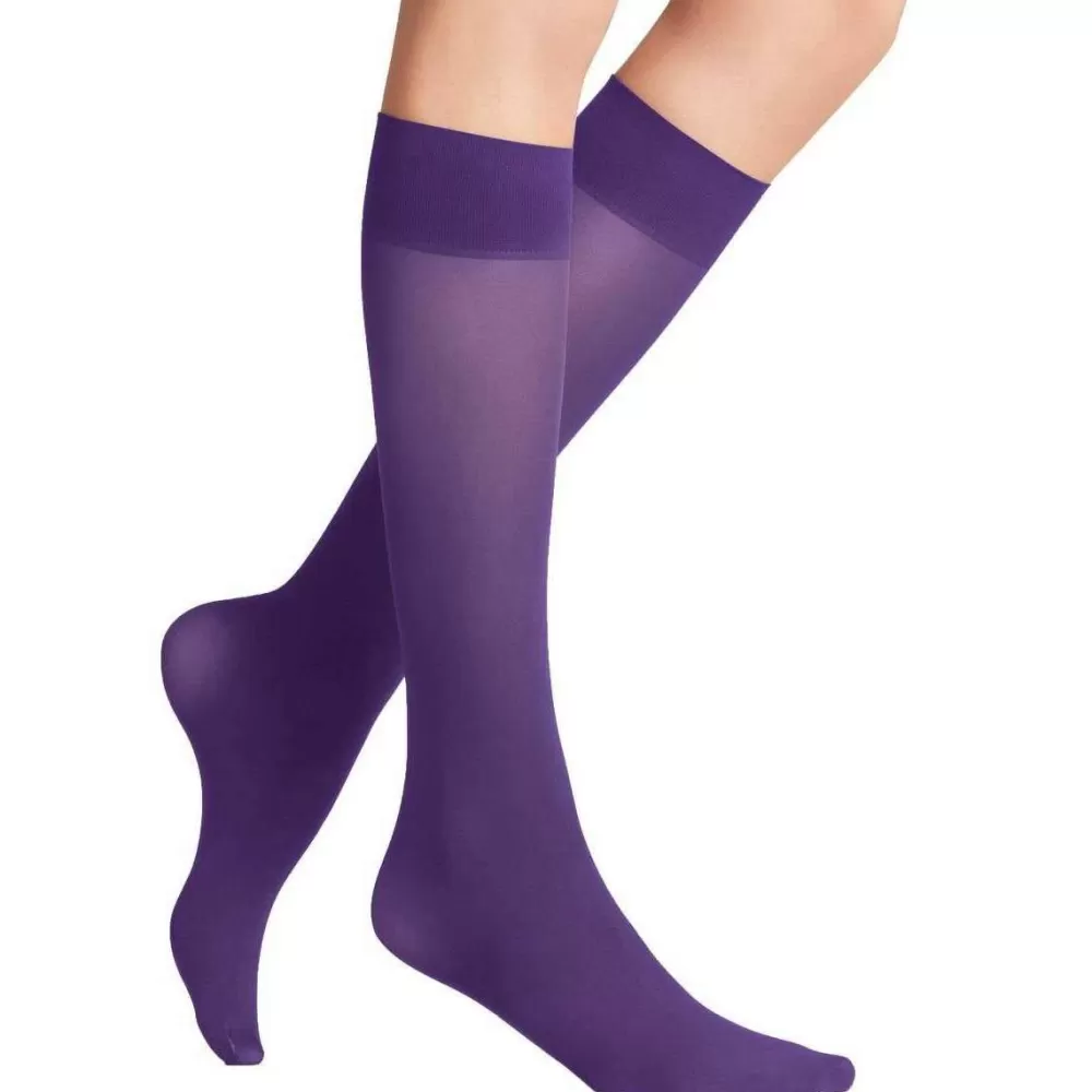 Falke Tights^Lilac Pure Matt 50 Denier Knee High Tights