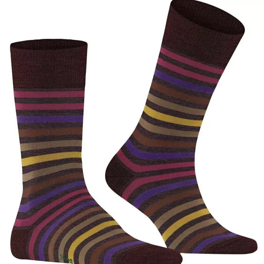 Falke Men's Socks^Lilac Tinted Stripe Socks
