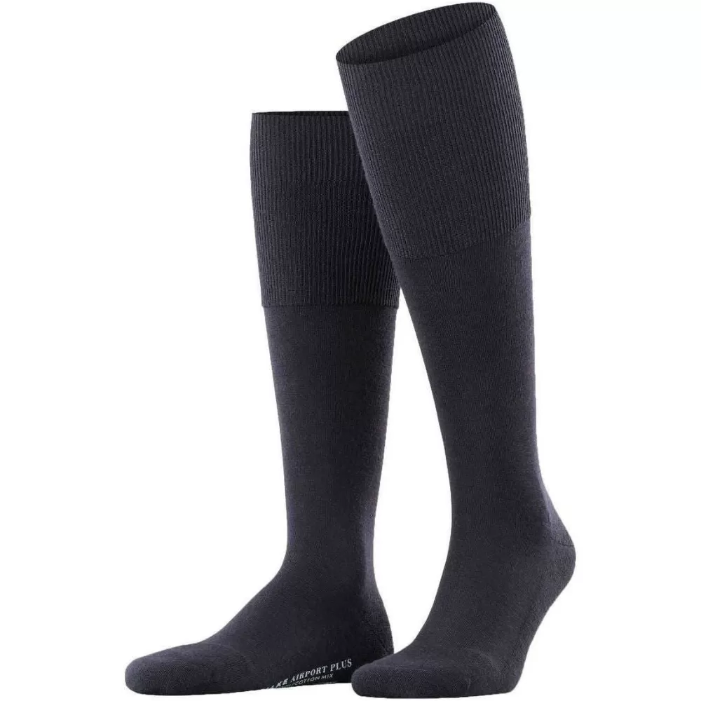 Falke Men's Socks^Navy Airport Plus Knee-High Socks