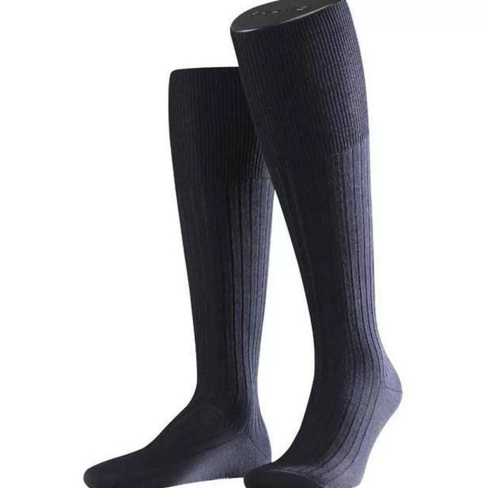 Falke Men's Socks^Navy Bristol Knee High Socks