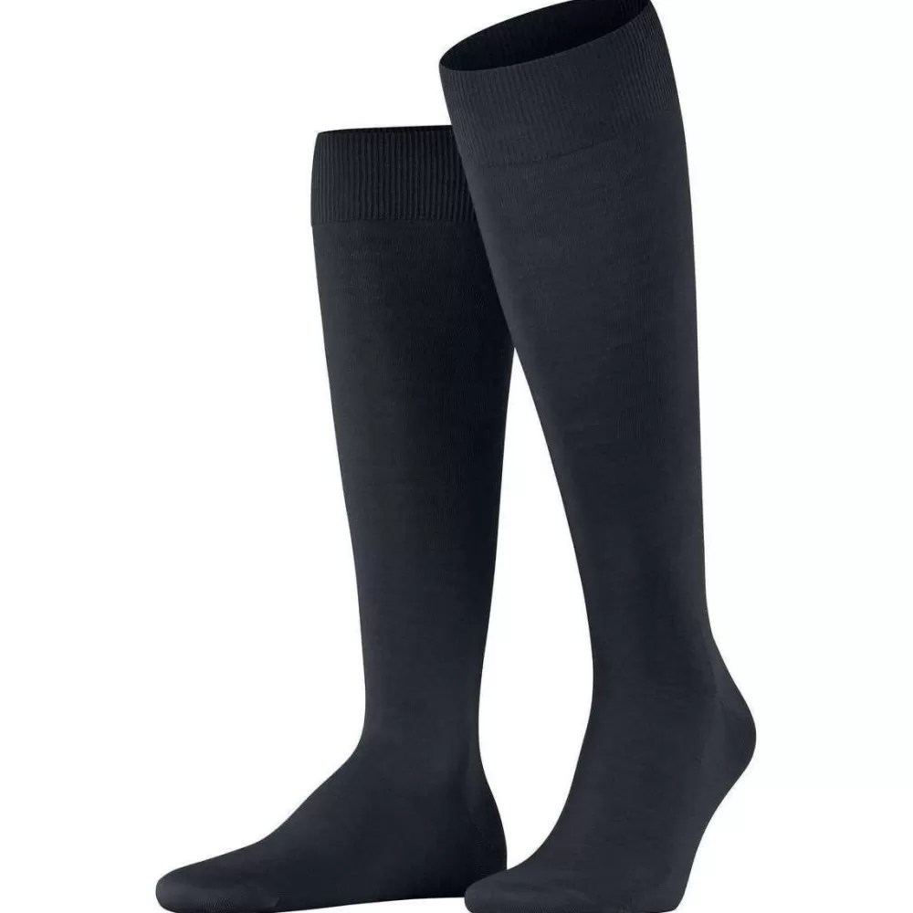 Falke Men's Socks^Navy Climawool Knee High Socks