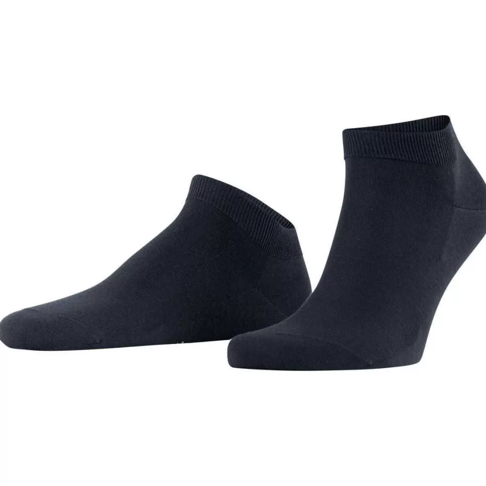 Falke Men's Socks^Navy Climawool Sneaker Socks