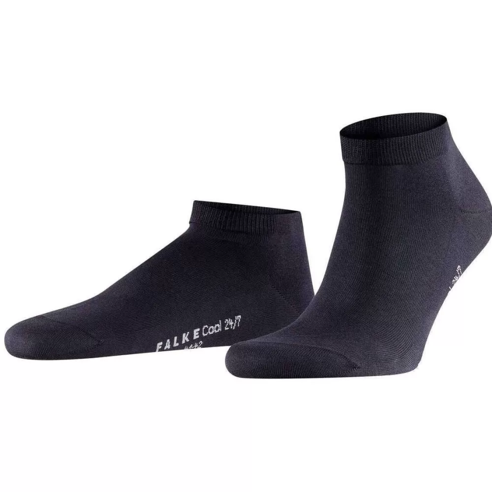 Falke Men's Socks^Navy Cool 24/7 Sneaker Socks