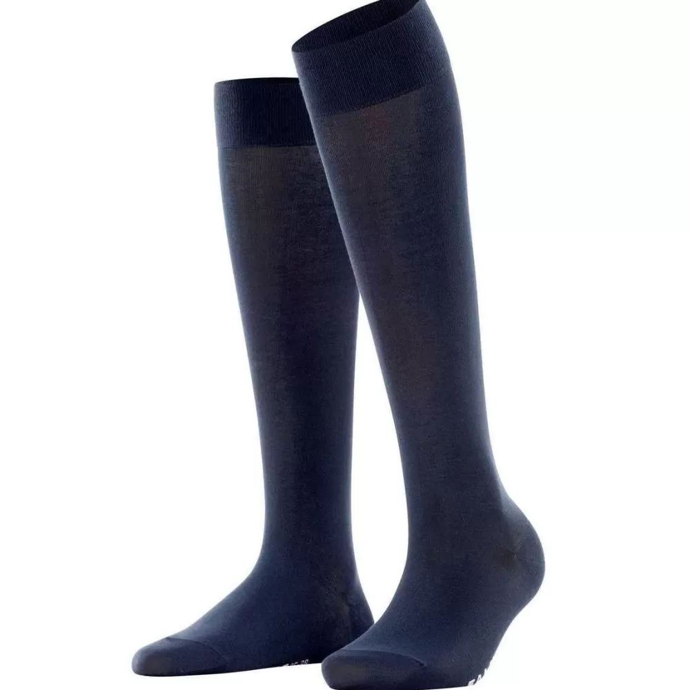 Falke Women's Socks^Navy Cotton Touch Knee High Socks