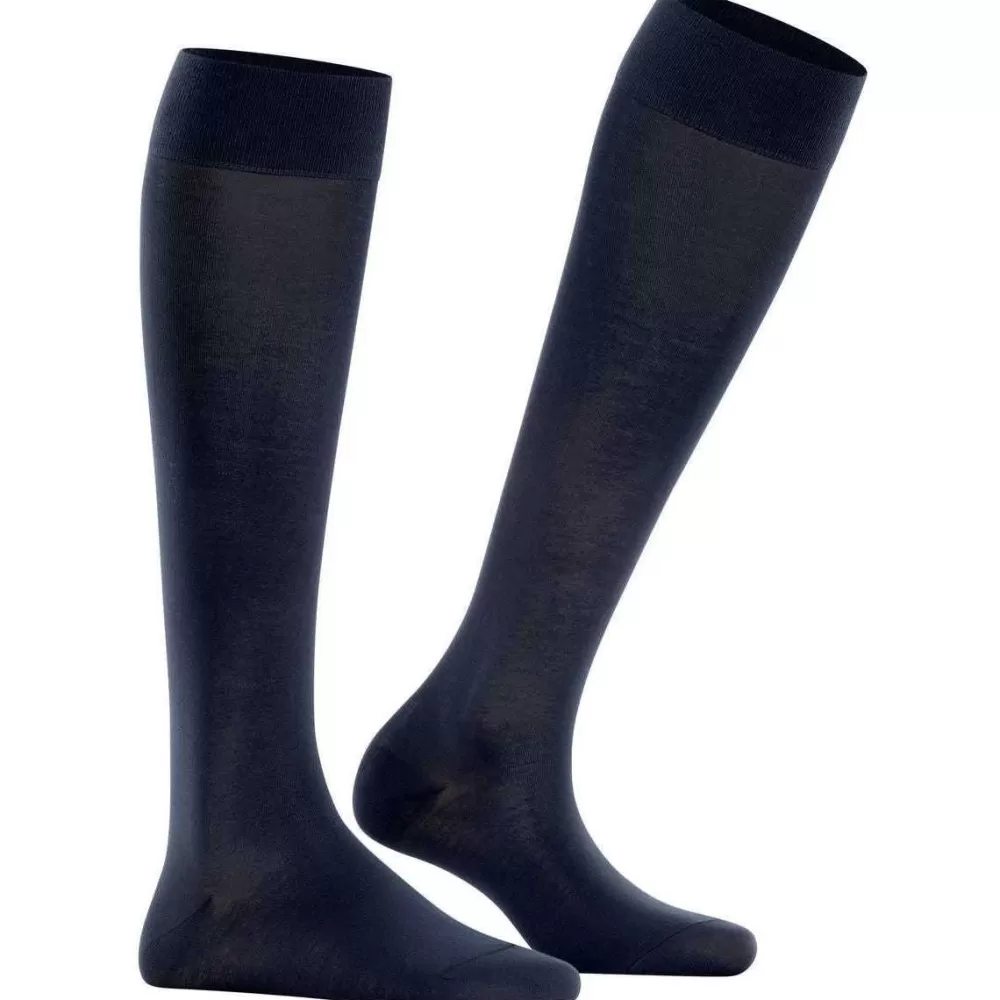 Falke Women's Socks^Navy Cotton Touch Knee High Socks