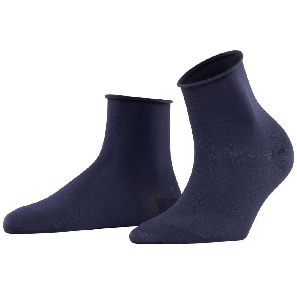 Falke Women's Socks^Navy Cotton Touch Short Socks