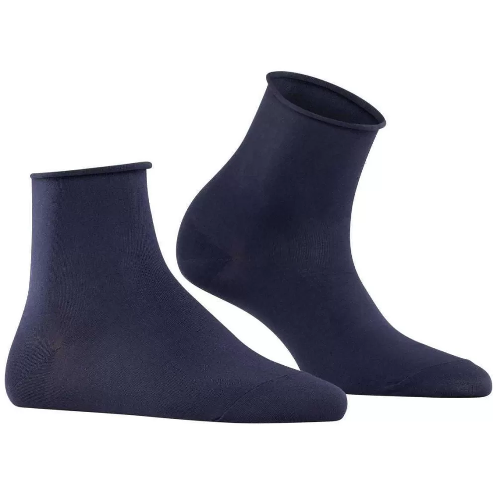 Falke Women's Socks^Navy Cotton Touch Short Socks