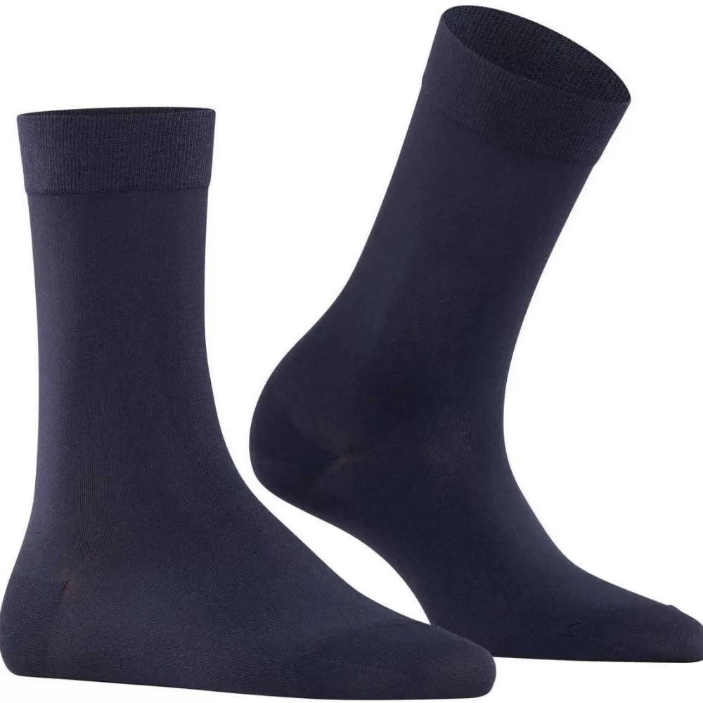Falke Women's Socks^Navy Cotton Touch Socks