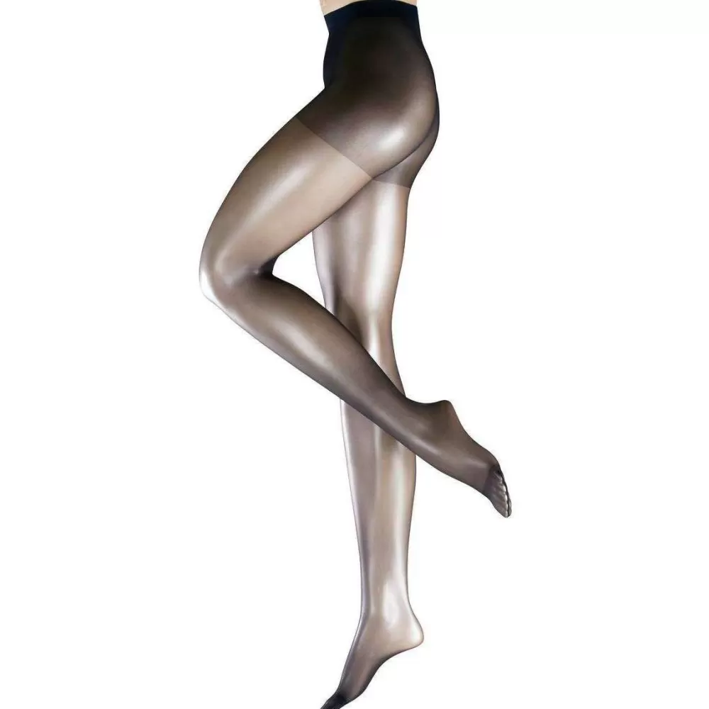 Falke Tights^Navy Deluxe Invisible Matte 8 Denier Tights