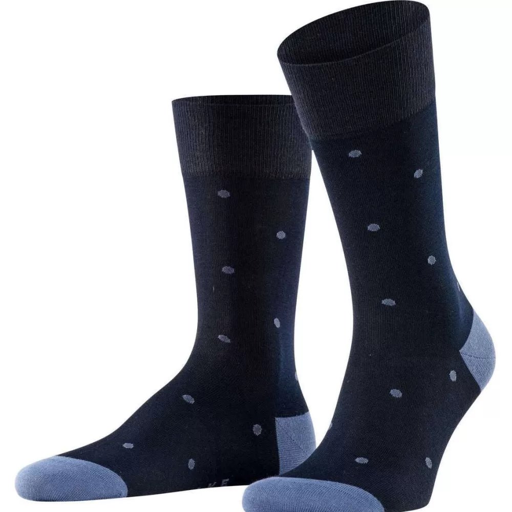 Falke Men's Socks^Navy Dot Socks