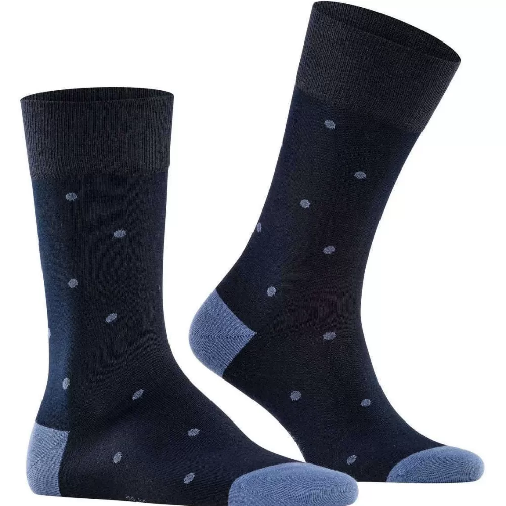 Falke Men's Socks^Navy Dot Socks