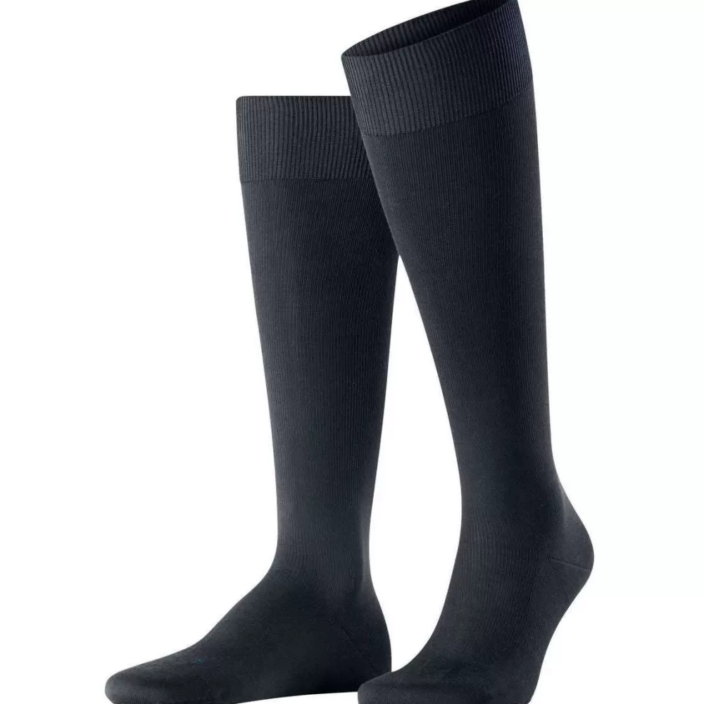 Falke Men's Socks^Navy Energizing Cotton Knee High Socks