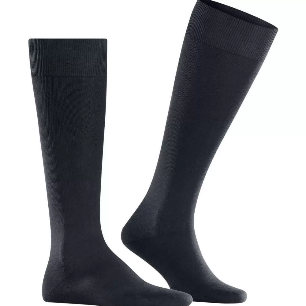 Falke Men's Socks^Navy Energizing Cotton Knee High Socks