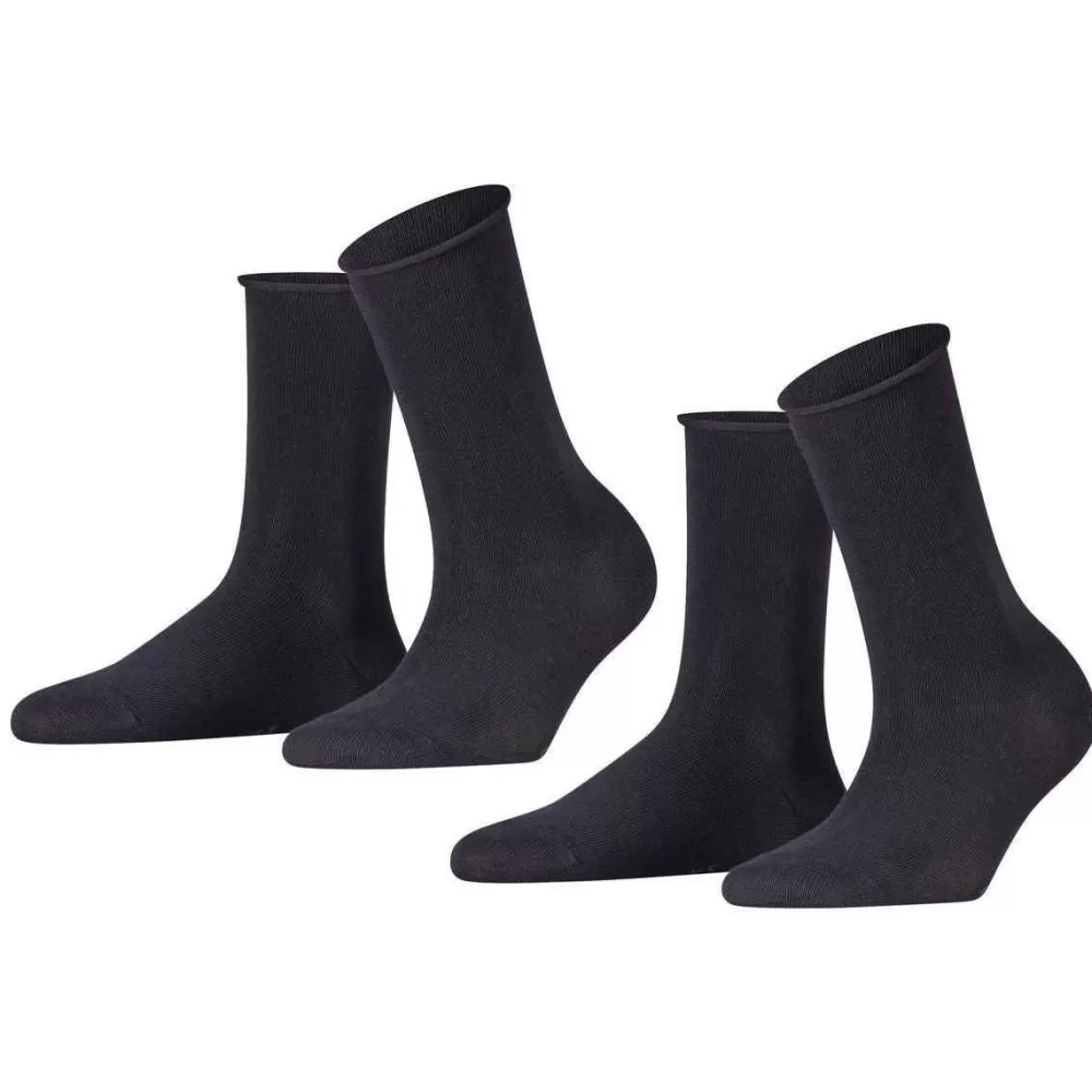 Falke Women's Socks^Navy Happy 2-Pack Socks