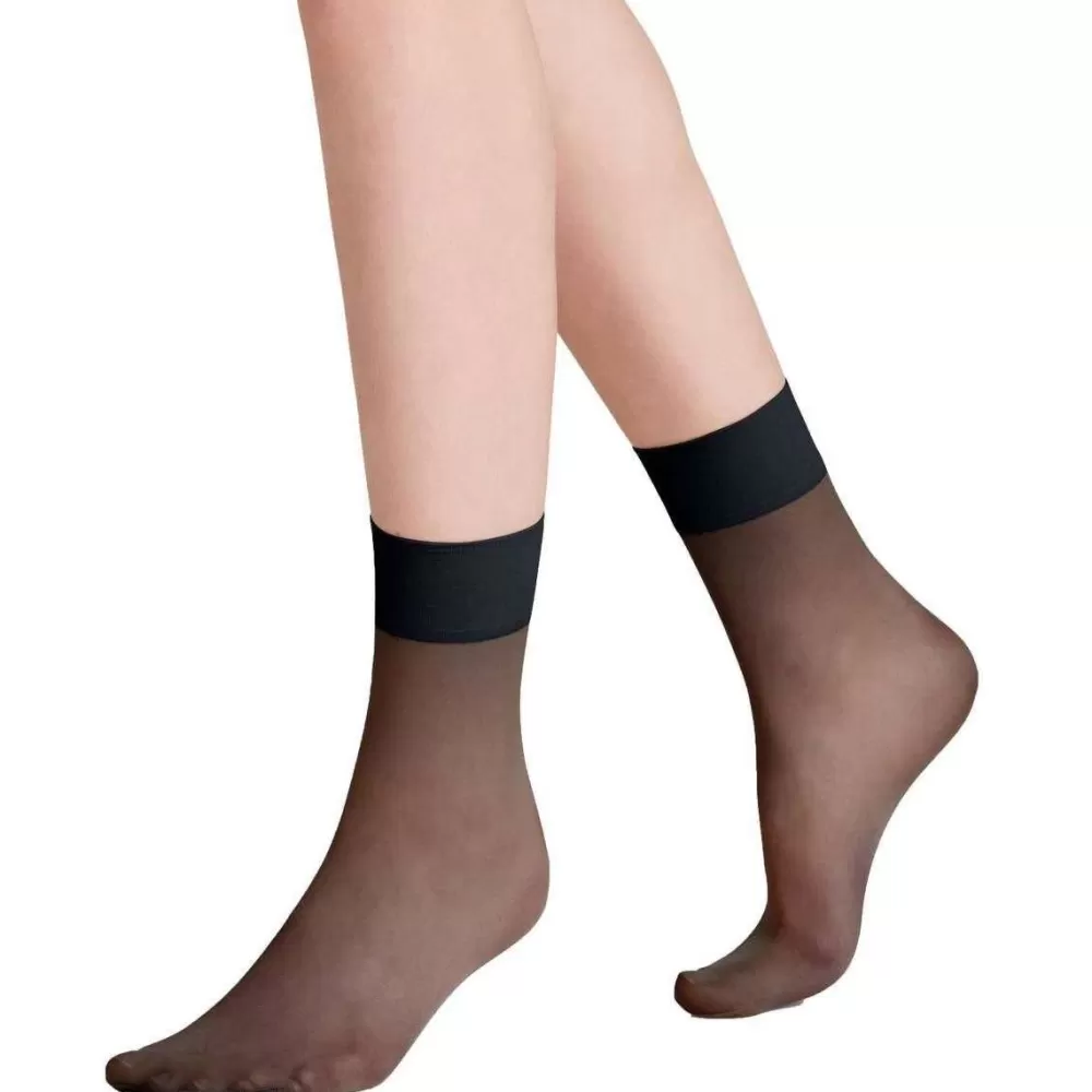 Falke Stockings^Navy Pure Matt 20 Denier Anklets