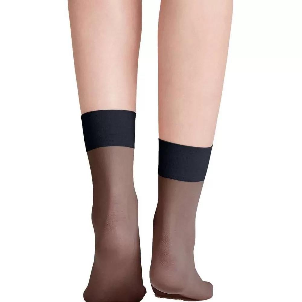 Falke Stockings^Navy Pure Matt 20 Denier Anklets