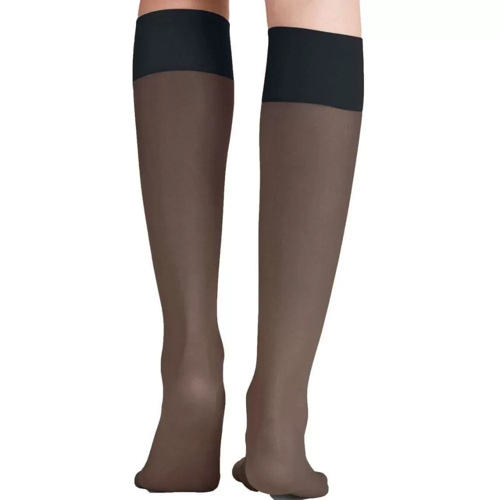 Falke Stockings^Navy Pure Matt 20 Denier Knee High Stockings