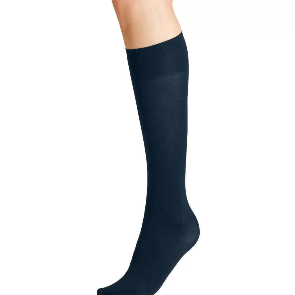Falke Tights^Navy Seidenglatt 40 Den Knee High Tights
