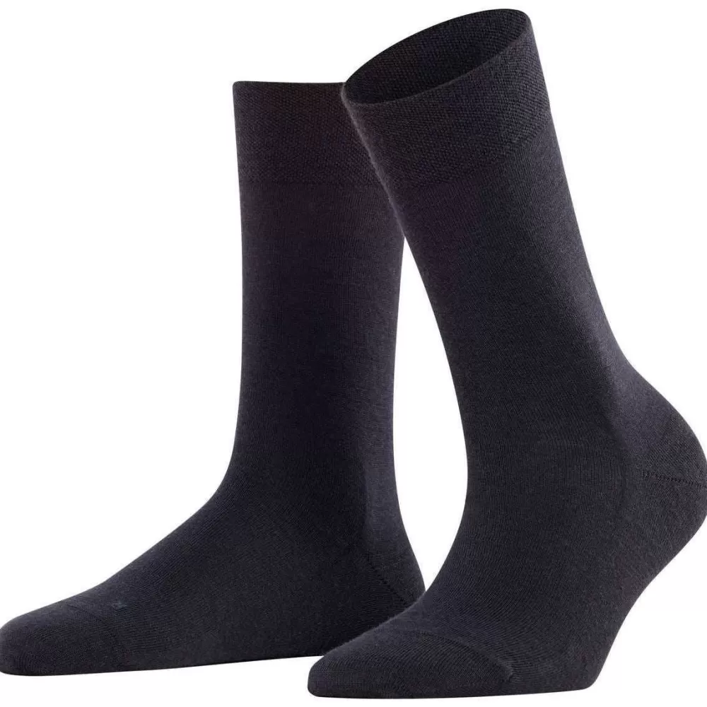 Falke Women's Socks^Navy Sensitive Berlin Socks
