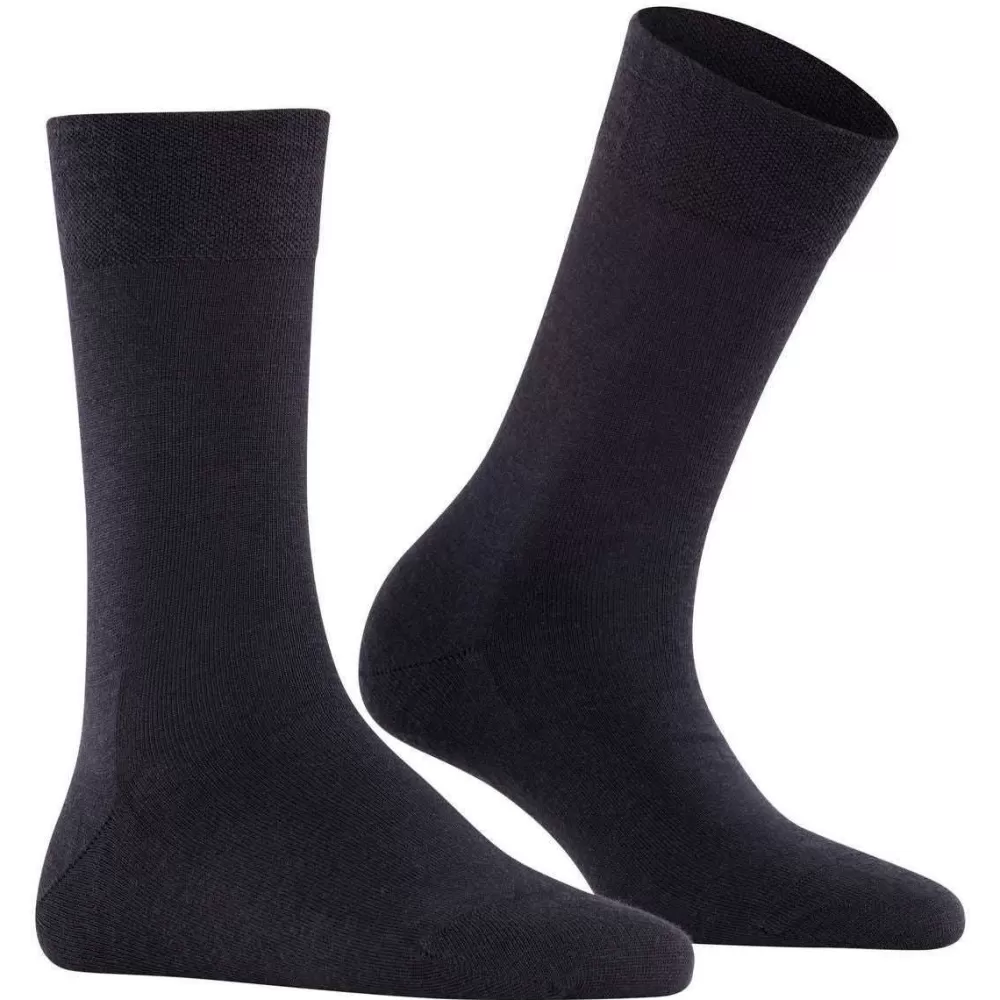 Falke Women's Socks^Navy Sensitive Berlin Socks