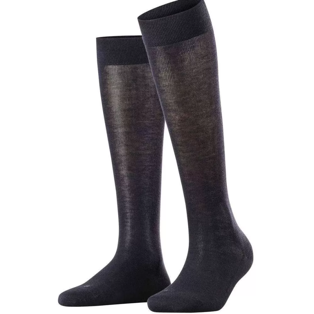 Falke Women's Socks^Navy Sensitive London Knee High Socks
