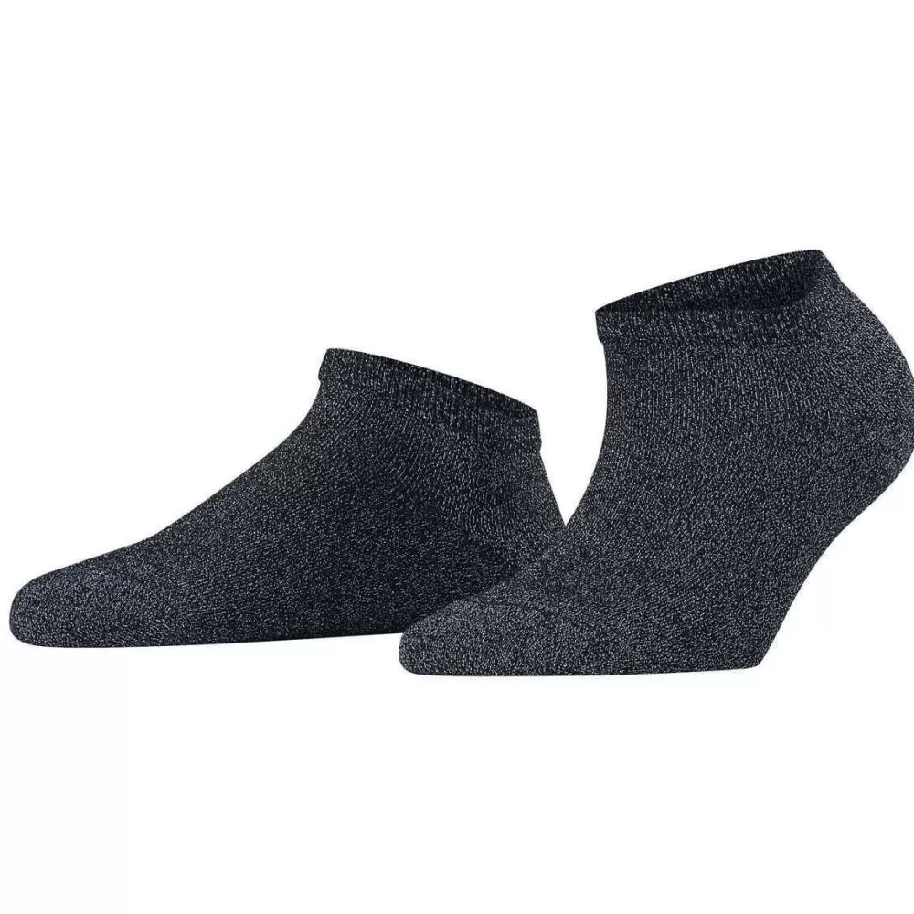 Falke Women's Socks^Navy Shiny Sneaker Socks