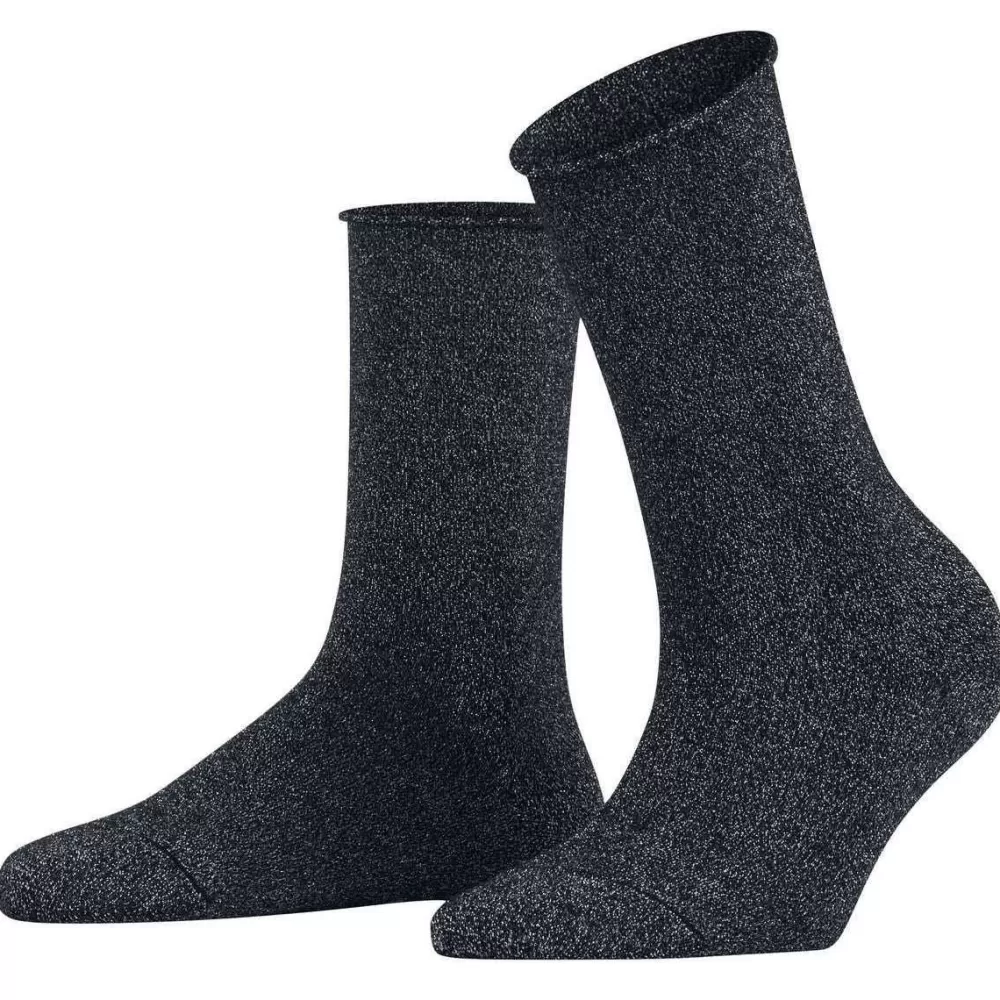Falke Women's Socks^Navy Shiny Socks