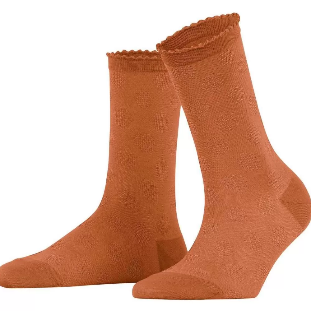 Falke Women's Socks^Orange Bold Dot Socks