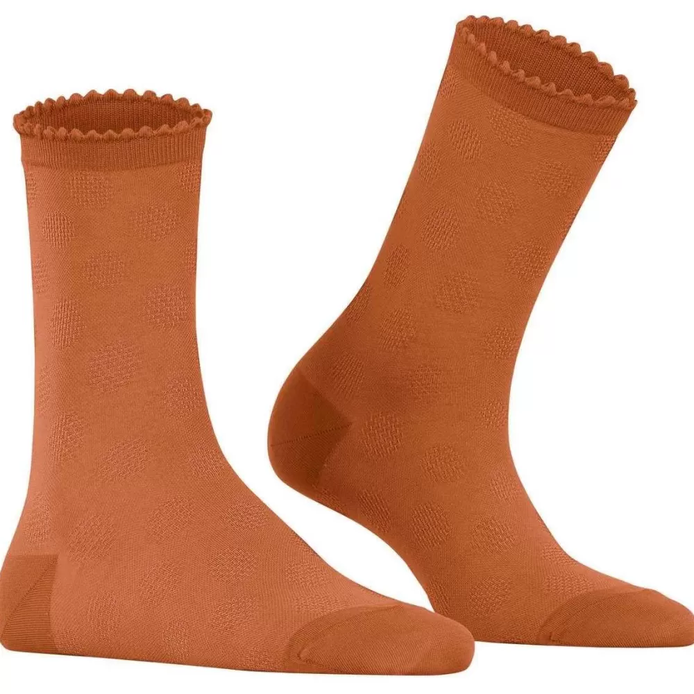 Falke Women's Socks^Orange Bold Dot Socks