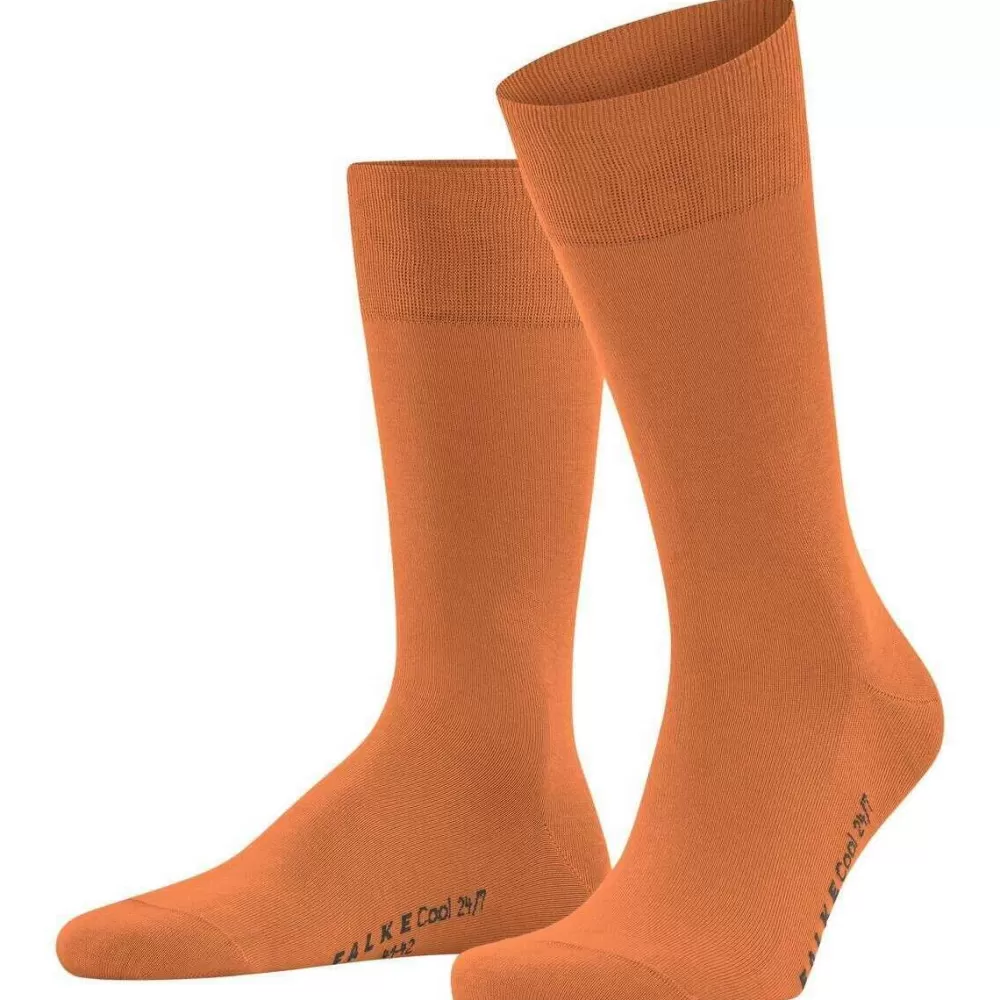 Falke Men's Socks^Orange Cool 24/7 Socks