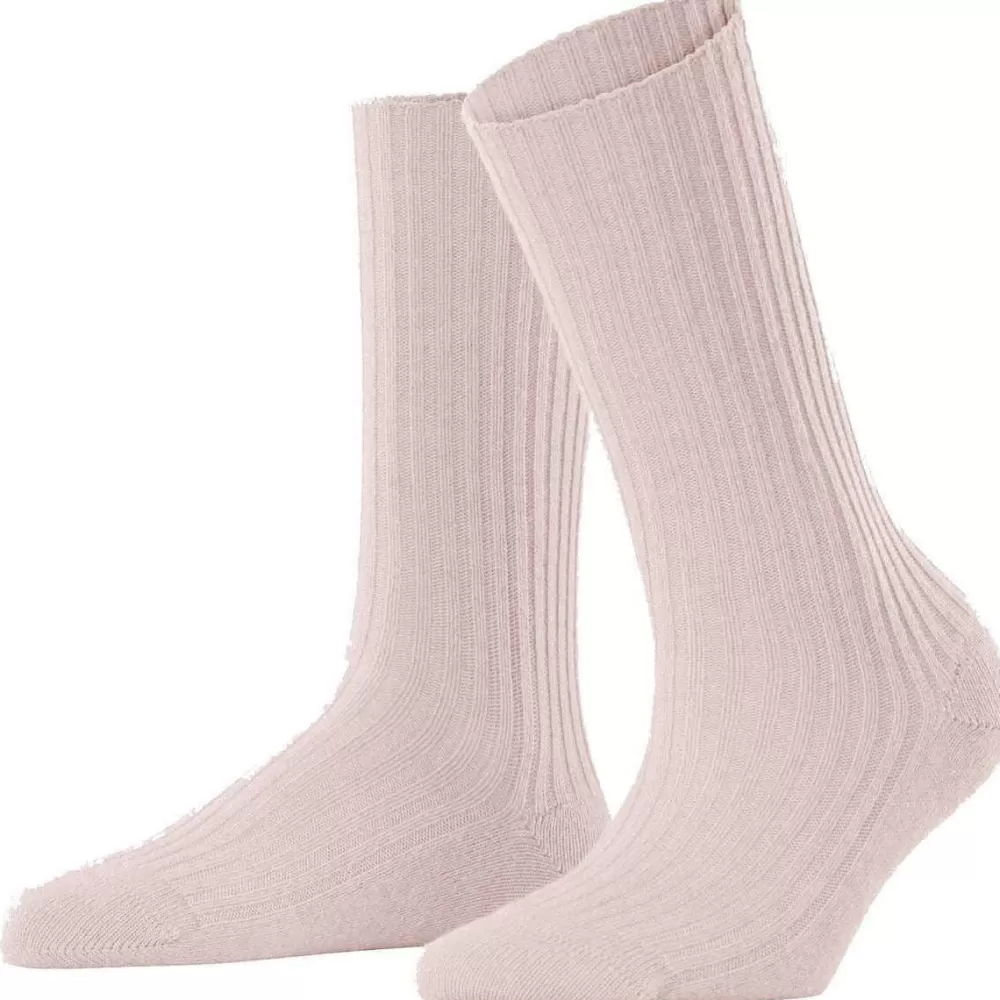 Falke Women's Socks^Pink Cosy Wool Boot Socks