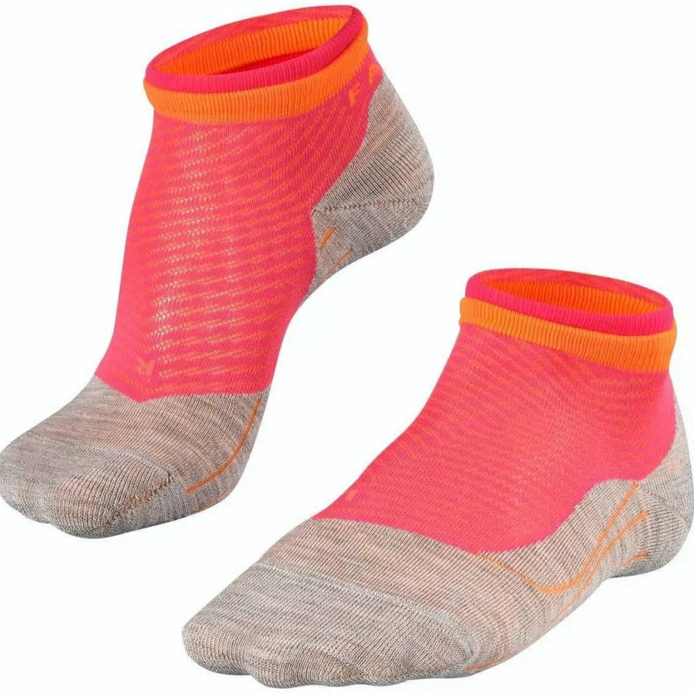 Falke Women's Socks^Pink Running 4 Short Bulges Sneaker Socks