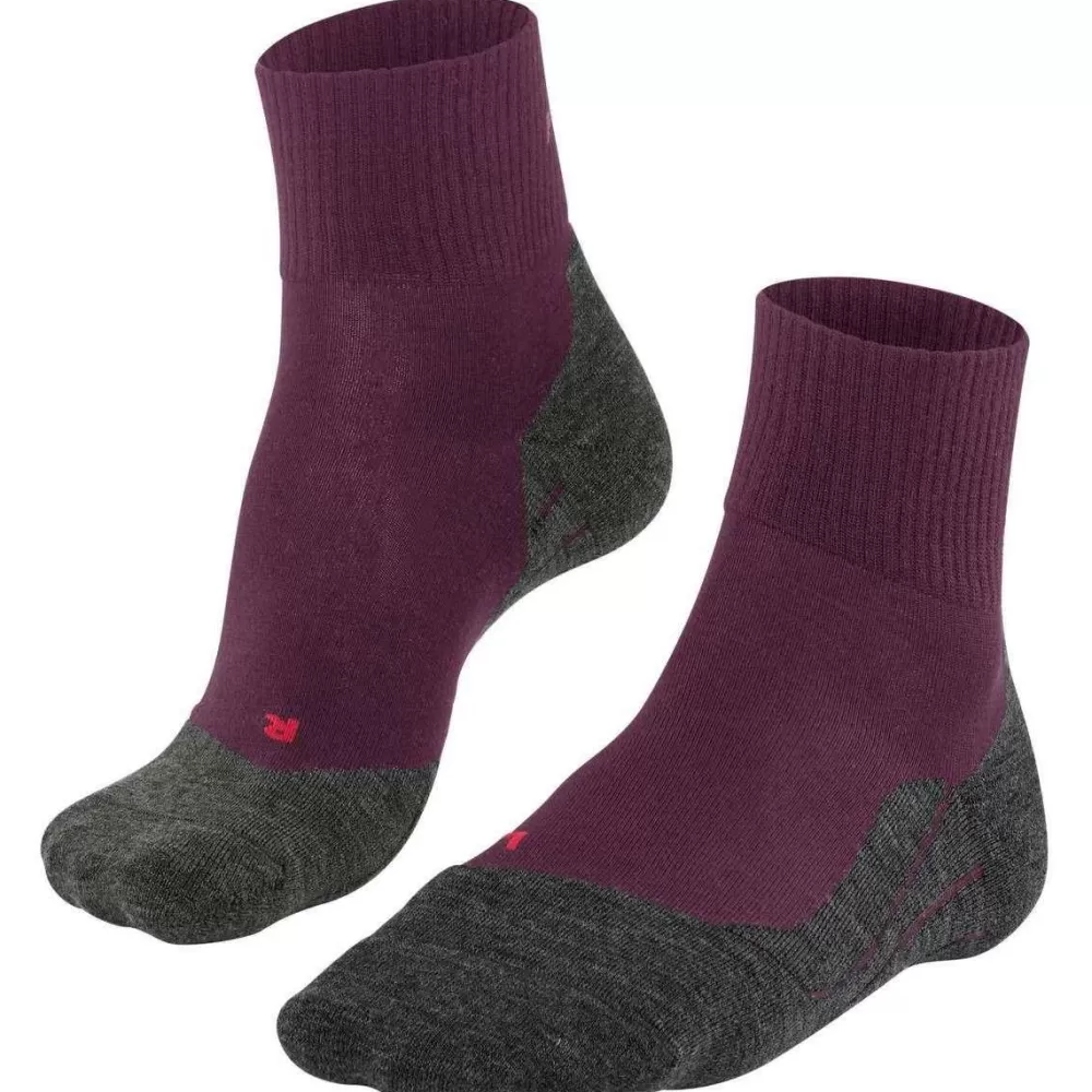 Falke Women's Socks^Purple Tk5 Wander Wool Short Socks