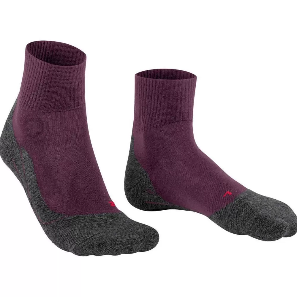Falke Women's Socks^Purple Tk5 Wander Wool Short Socks