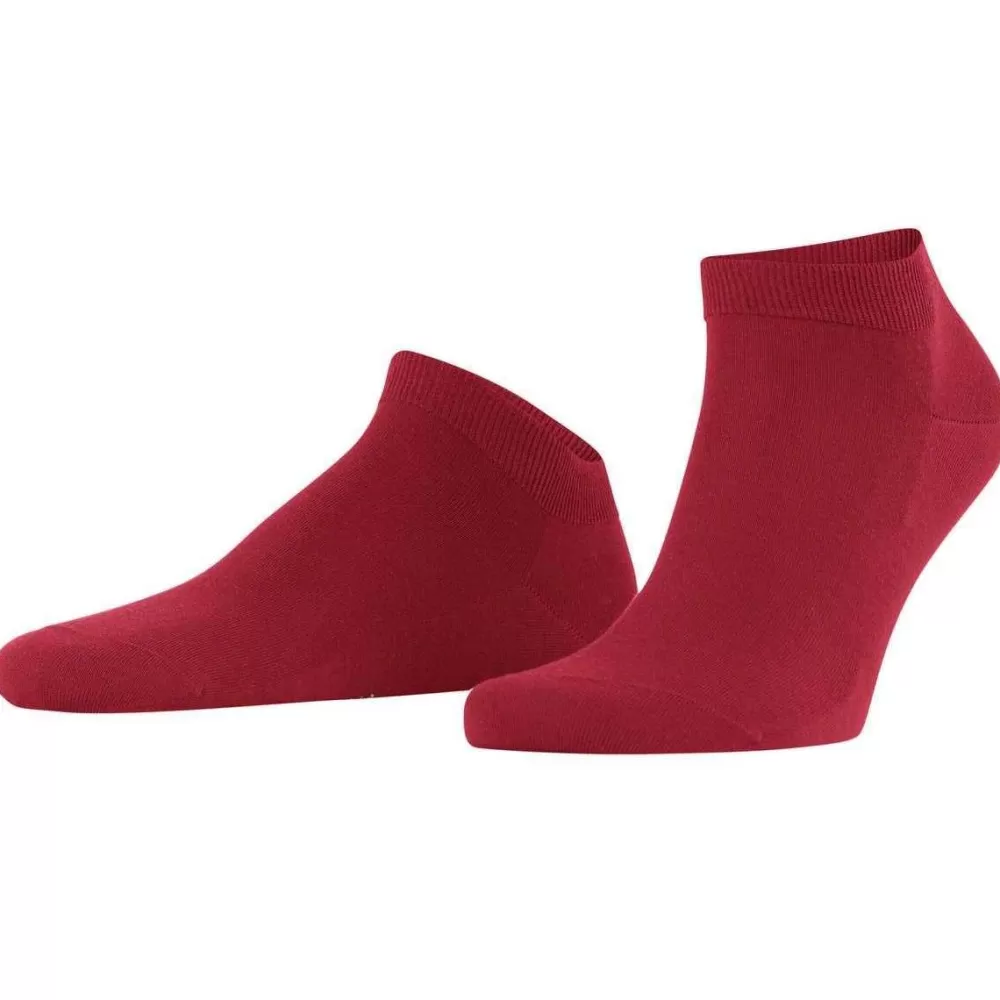 Falke Men's Socks^Red Climawool Sneaker Socks