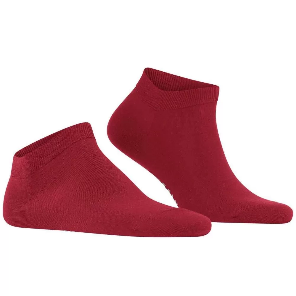 Falke Men's Socks^Red Climawool Sneaker Socks