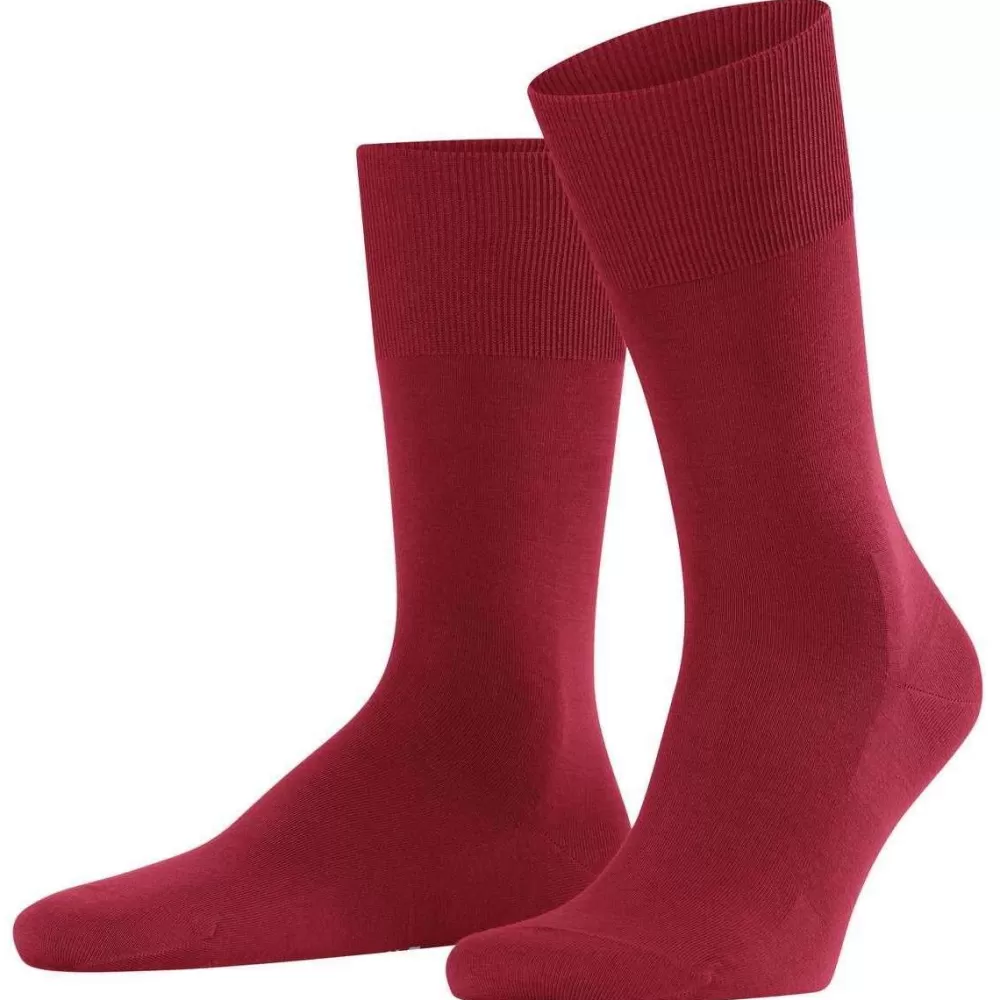 Falke Men's Socks^Red Climawool Socks