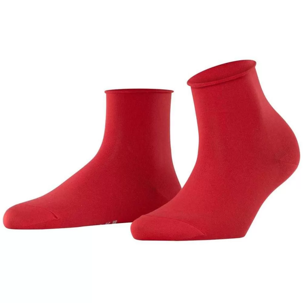 Falke Women's Socks^Red Cotton Touch Short Socks
