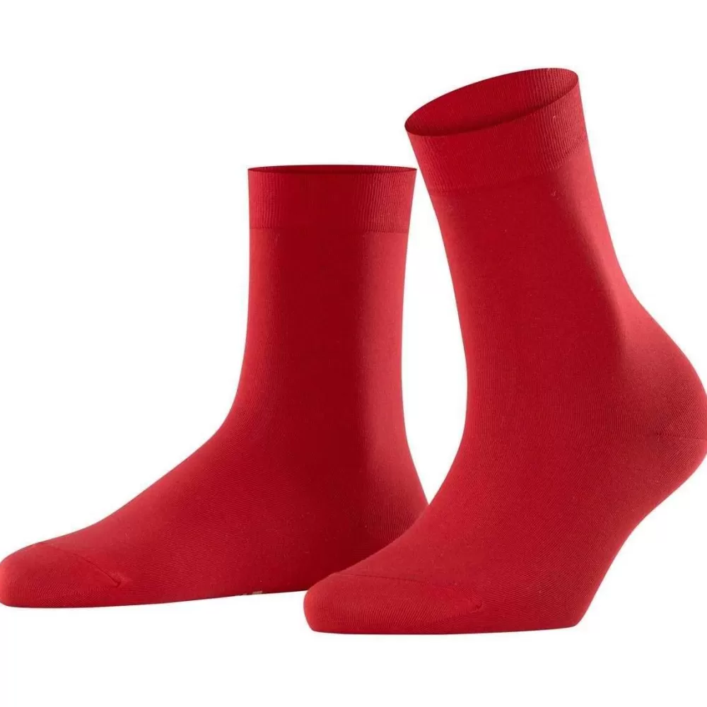 Falke Women's Socks^Red Cotton Touch Socks