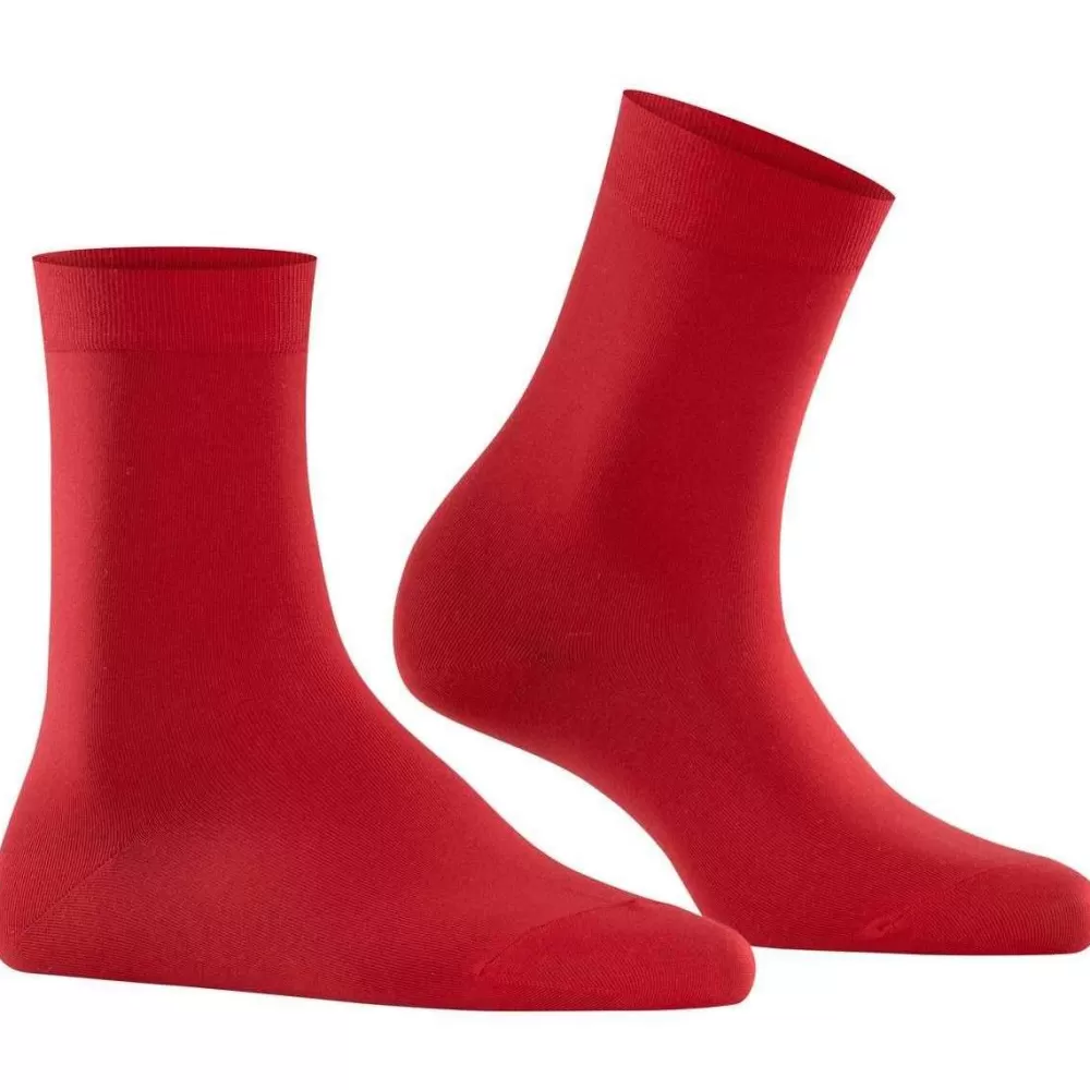 Falke Women's Socks^Red Cotton Touch Socks