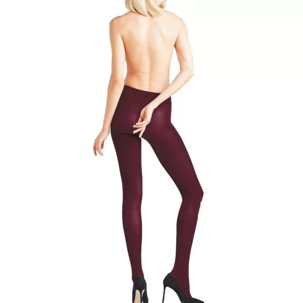Falke Tights^Red Cotton Touch Tights