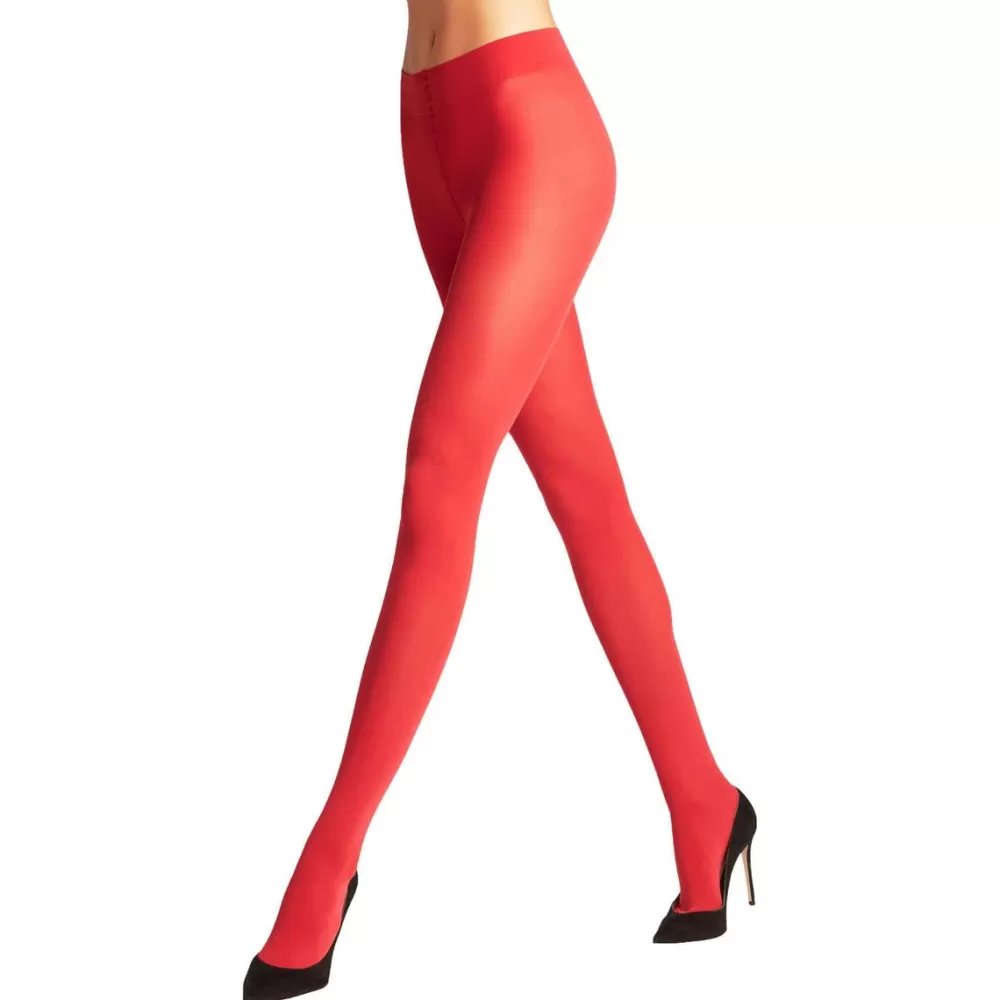 Falke Tights^Red Pure Matt 50 Deiner Tights