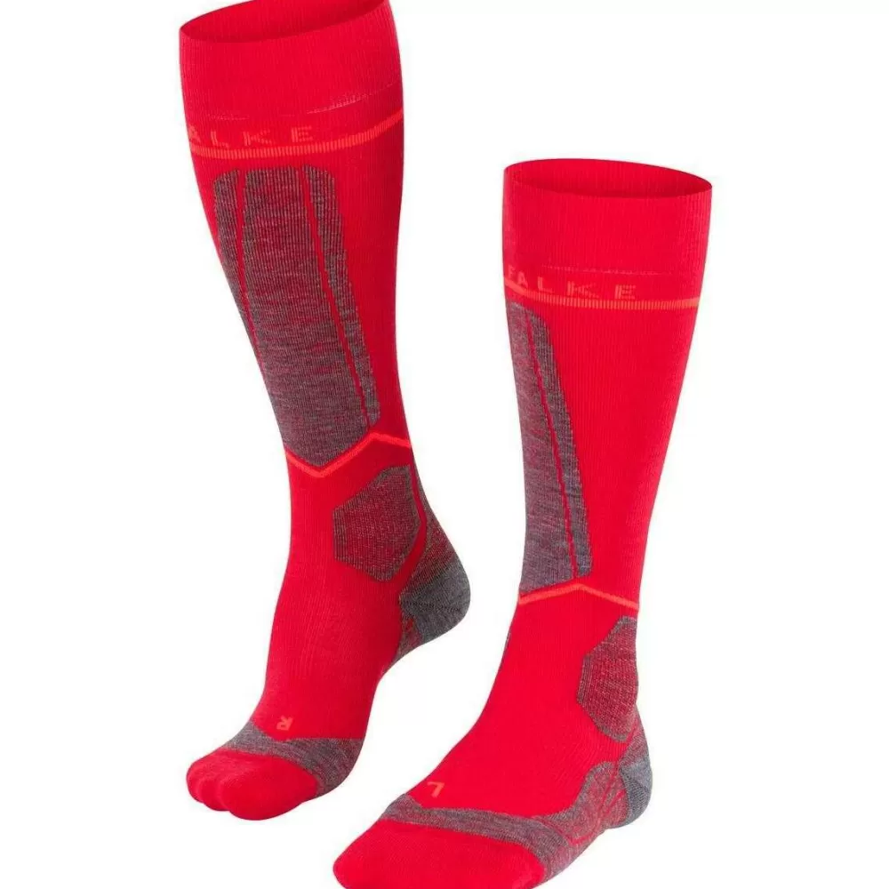 Falke Women's Socks^Red Sk Energizing Compression W1 Knee High Socks