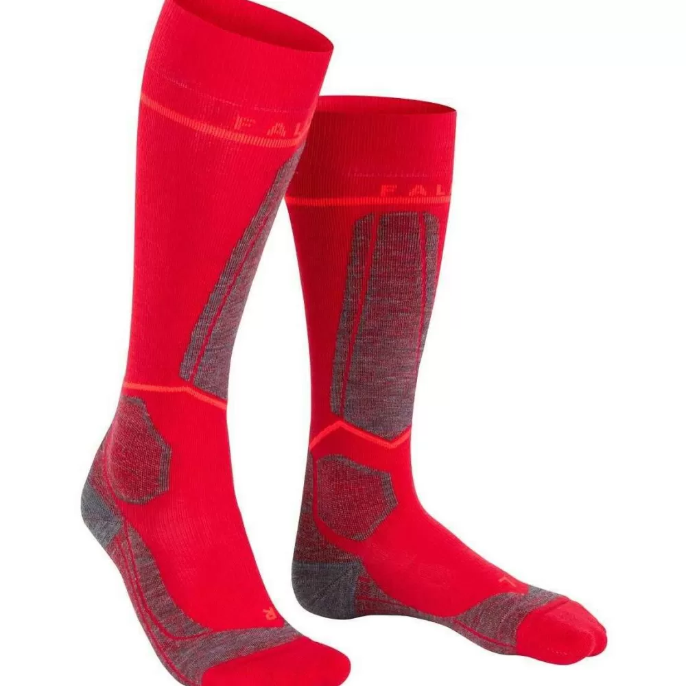 Falke Women's Socks^Red Sk Energizing Compression W2 Knee High Socks