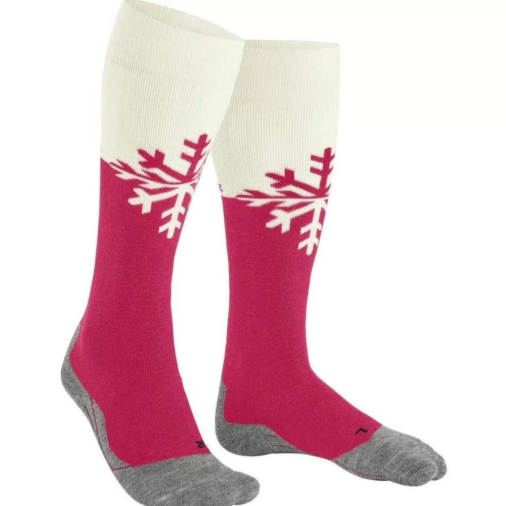 Falke Women's Socks^Red Sk2 Intermediate Skiing Knee High Socks