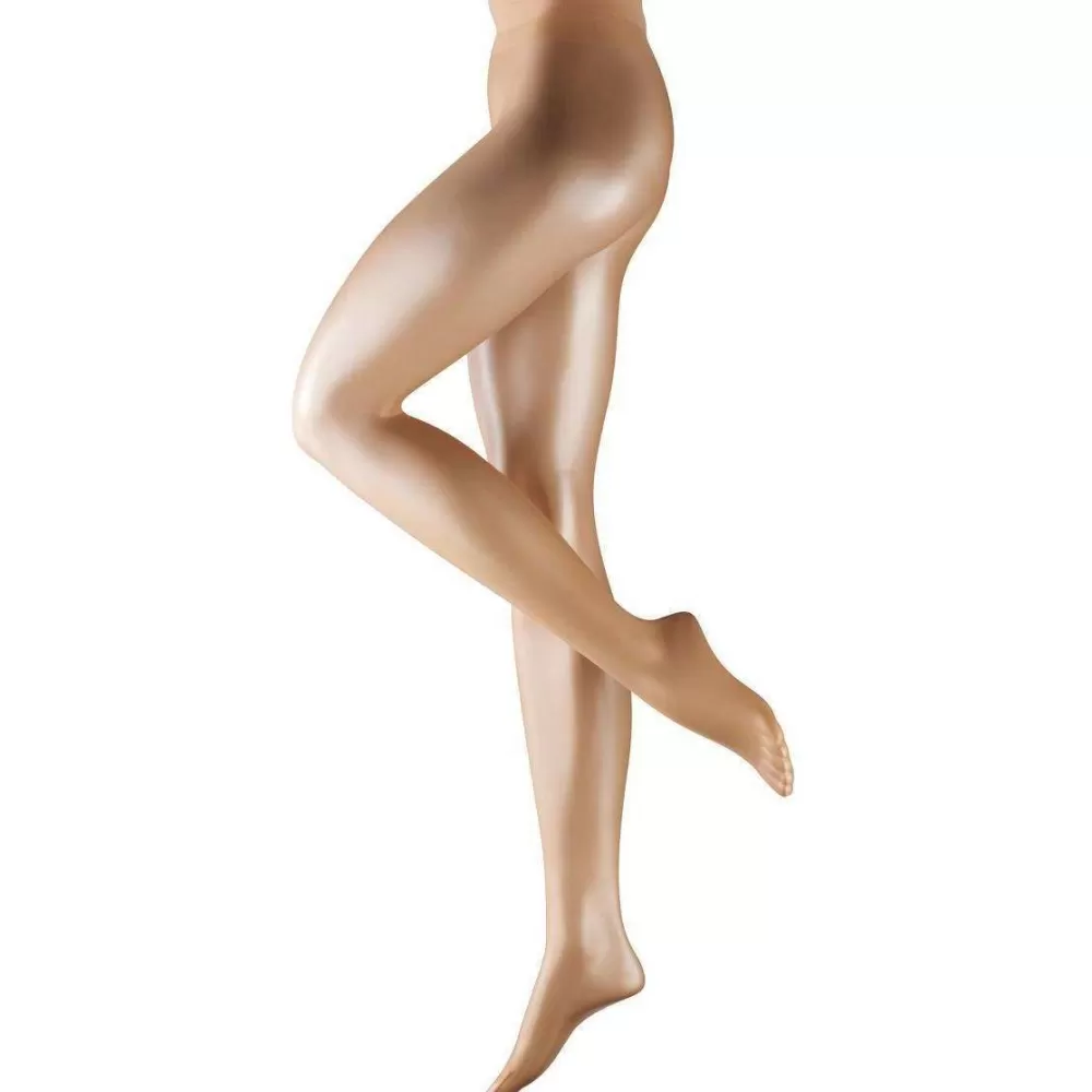 Falke Tights^Tan Lunelle 8 Denier Ultra-Transparent Shimmer Tights