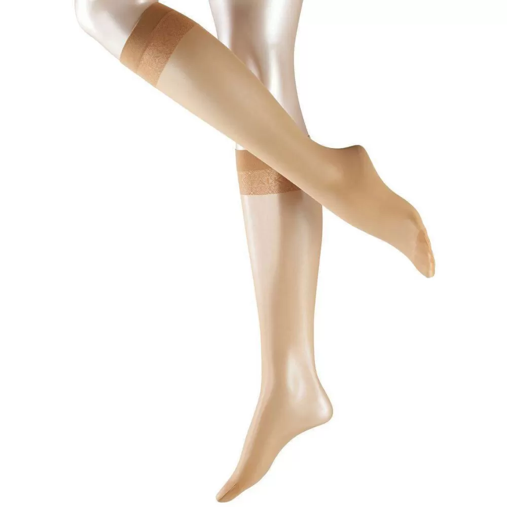Falke Tights^Tan Matte Deluxe 20 Denier Transparent Matte Knee High Tights