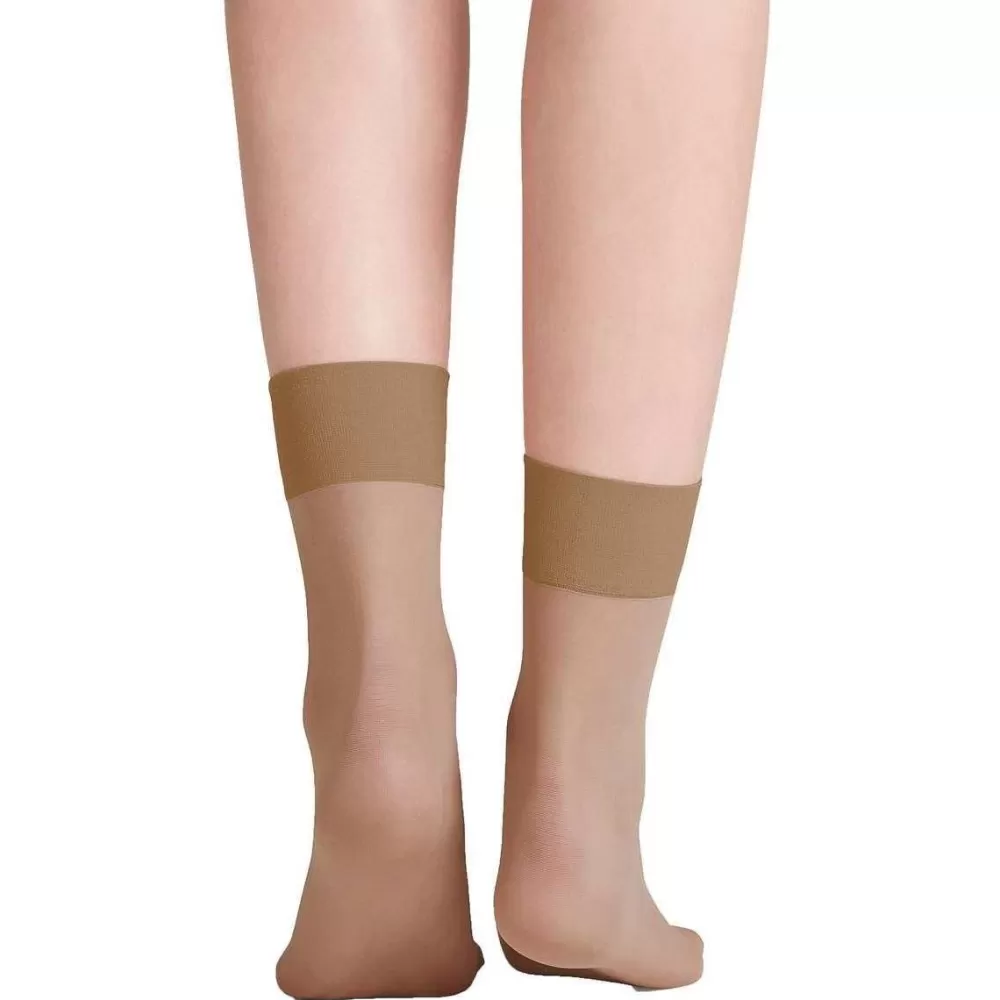 Falke Stockings^Tan Pure Matt 20 Denier Anklets